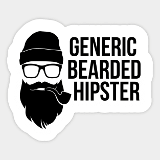 Generic Bearded Hipster - Beard Beards Sticker